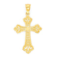 Load image into Gallery viewer, Solid Gold Cross Pendant - 10k or 14k
