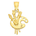 Load image into Gallery viewer, Solid Gold Painter Pendant - 10k or 14k
