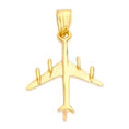 Load image into Gallery viewer, Solid Gold Airplane Pendant - 10k or 14k
