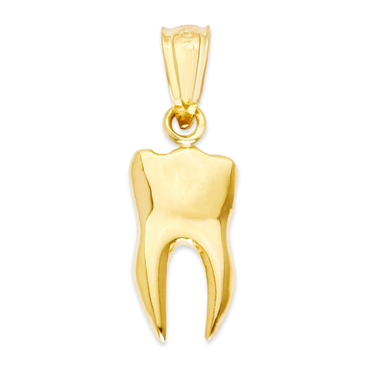 Solid Gold Tooth Pendant - 10k or 14k