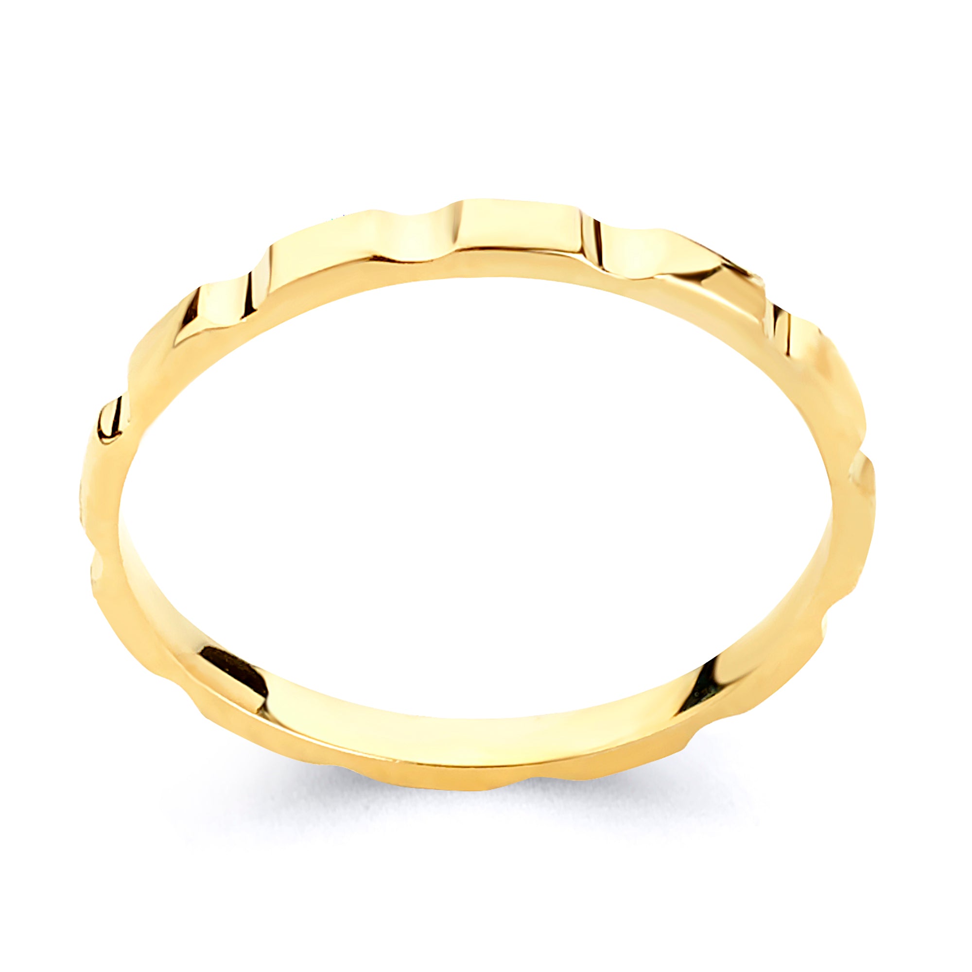 Solid Gold Eternity Stack Ring - 10k or 14k