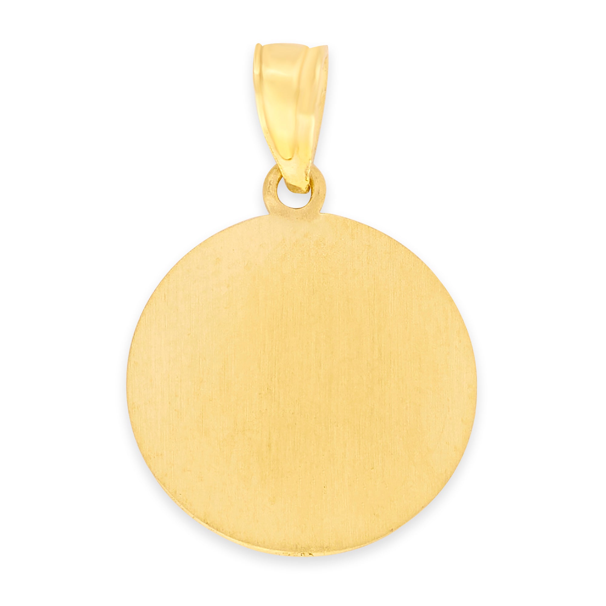 10k/14k Solid Gold Saint George Medallion Pendant - Religious Jewelry for Protection
