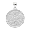 Load image into Gallery viewer, Sterling Silver Saint Michael Pendant - Religious Jewelry Gifts for Protection
