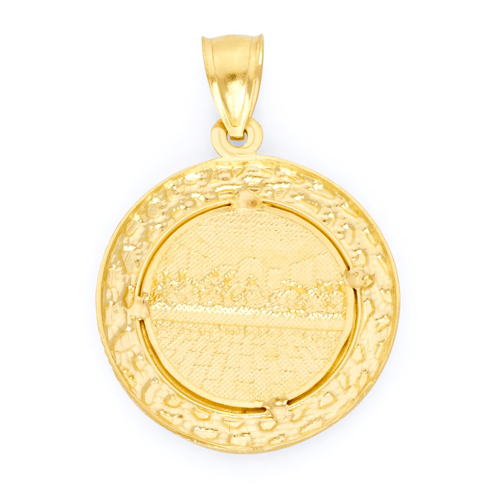 10k Solid Gold Last Supper Pendant - Religious Jesus Necklace