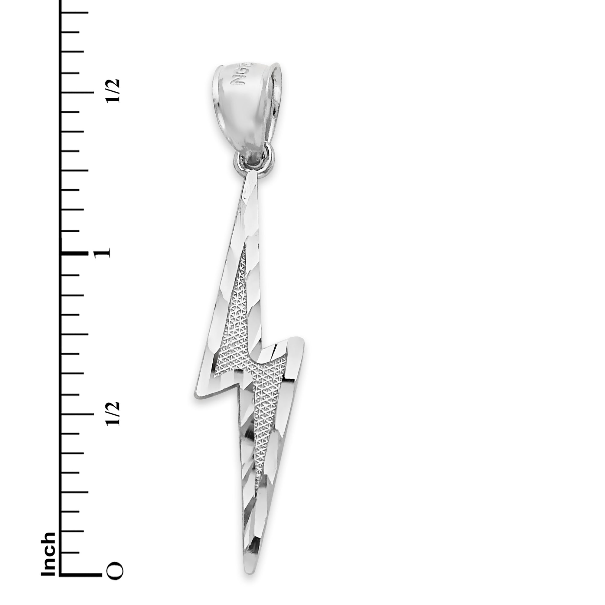 925 Sterling Silver Lightning Bolt Pendant