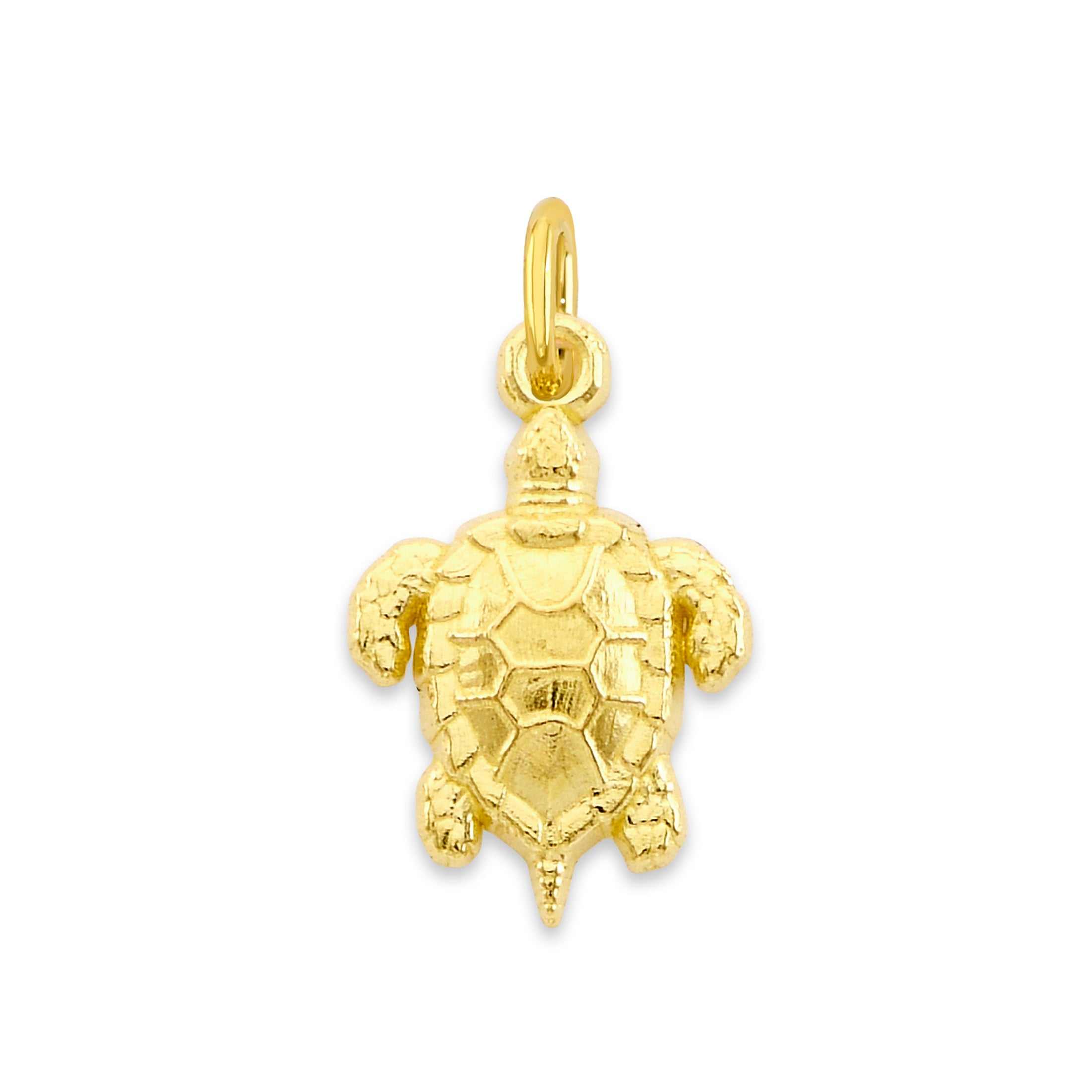 Solid Gold Turtle Pendant - 10k or 14k
