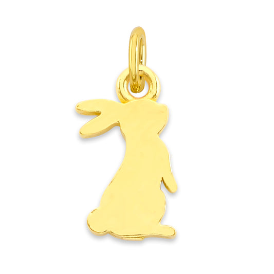 Solid Gold Rabbit Charm - 10k or 14k
