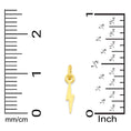 Load image into Gallery viewer, Solid Gold Lighting Bolt Charm - 10k or 14k
