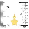 Load image into Gallery viewer, Solid Gold Star Charm - 10k or 14k
