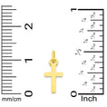 Load image into Gallery viewer, Solid Gold Cross Charm - 10k or 14k
