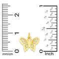 Load image into Gallery viewer, Solid Gold Butterfly Charm with Clasp - 10k or 14k
