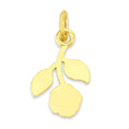 Load image into Gallery viewer, Solid Gold Hanging Rose Charm - 10k or 14k
