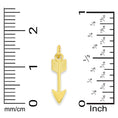 Load image into Gallery viewer, Solid Gold Arrow Charm - 10k or 14k
