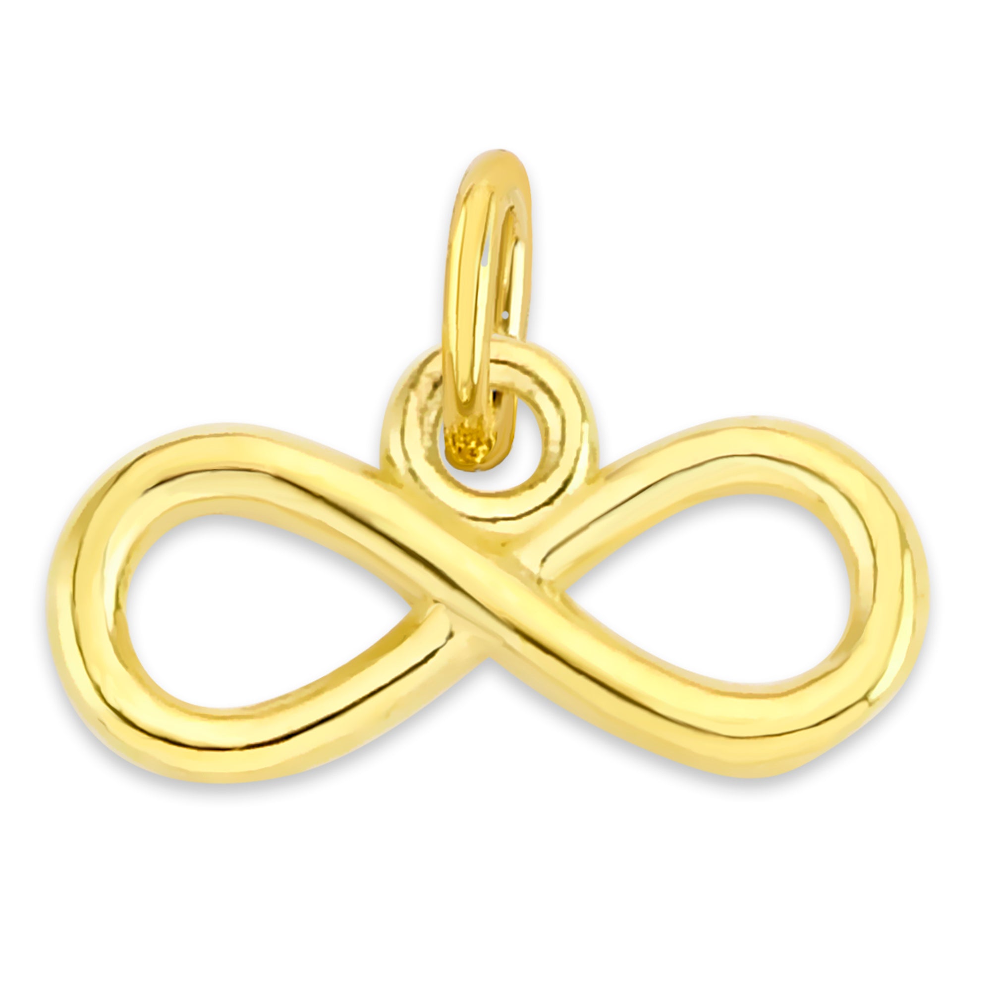 Solid Gold Infinity Charm - 10k or 14k