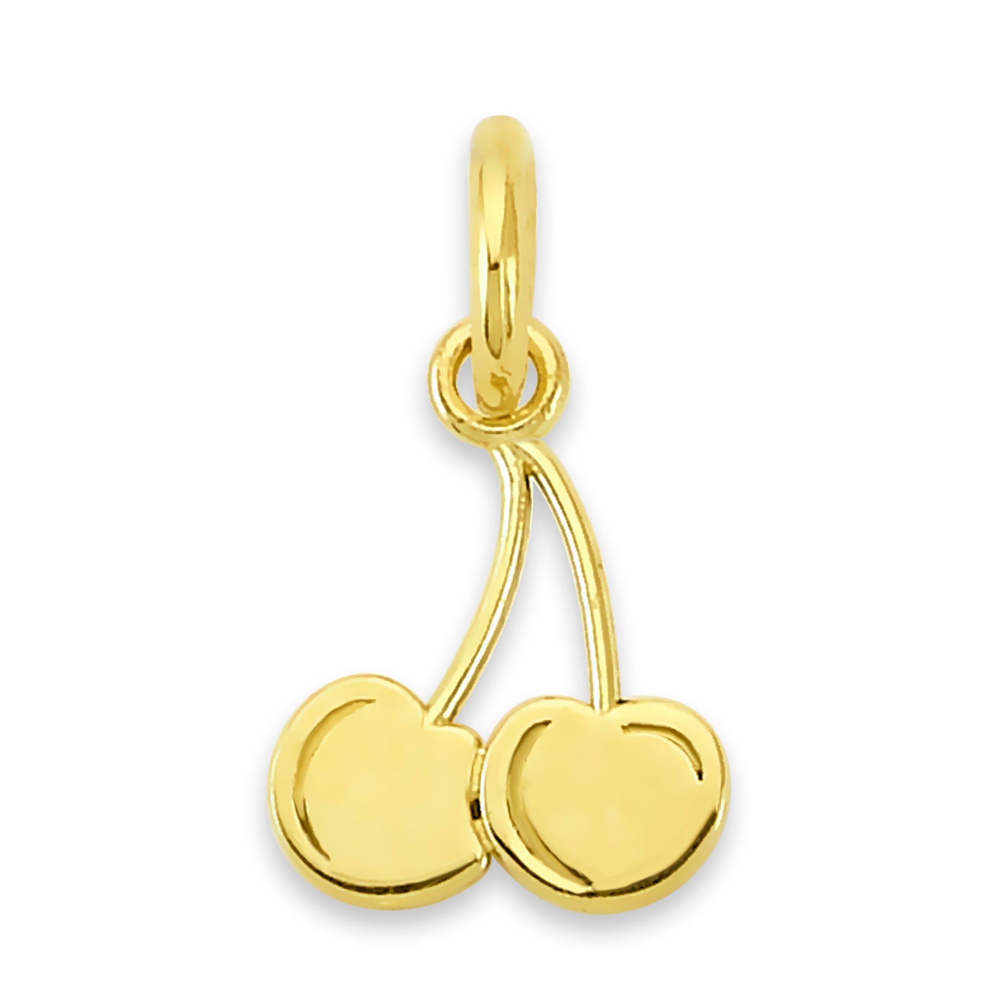 Solid Gold Cherry Charm - 10k or 14k