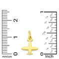 Load image into Gallery viewer, Solid Gold Airplane Charm - 10k or 14k
