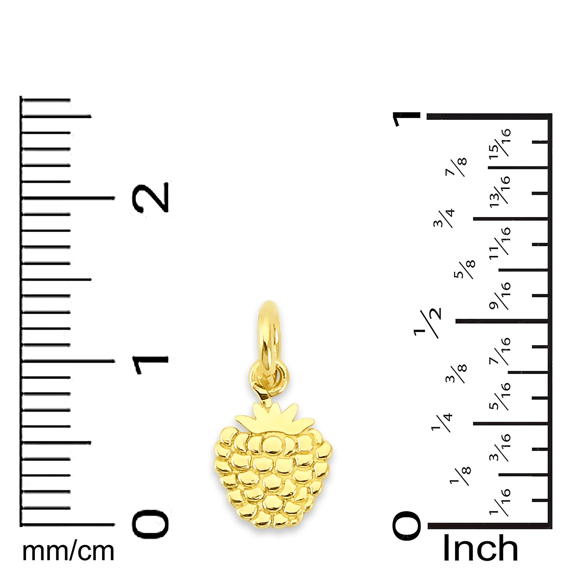 Solid Gold Raspberry Charm - 10k or 14k