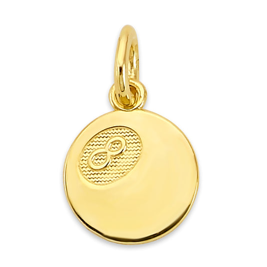 Solid Gold 8 Ball Charm- 10k or 14k