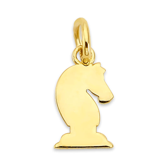 Solid Gold Knight Charm - 10k or 14k