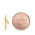 Load image into Gallery viewer, Solid Gold Candy Cane Charm - 10k or 14k
