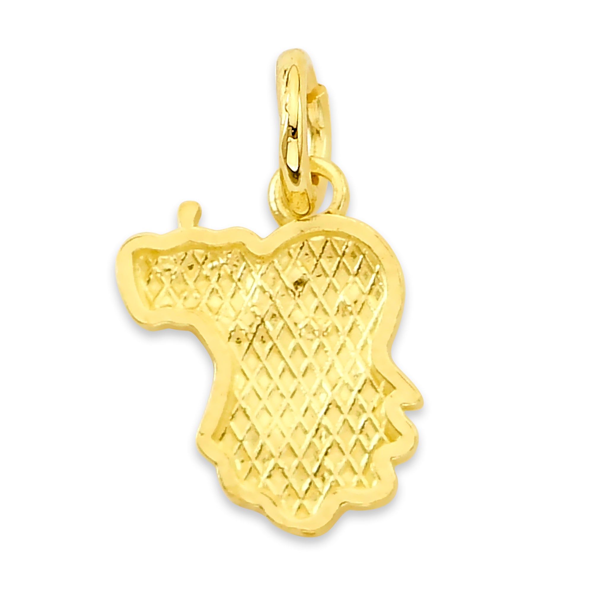 Solid Gold Ghost with Pumpkin Charm- 10k or 14k