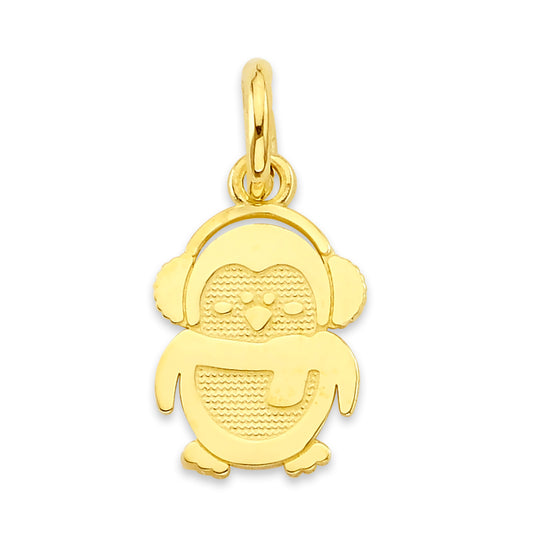 Solid Gold Penguin Charm - 10k or 14k
