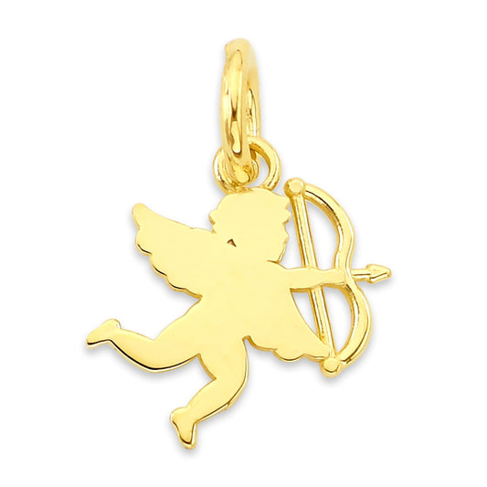 Solid Gold Cupid Charm - 10k or 14k