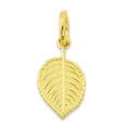 Load image into Gallery viewer, Solid Gold Leaf Charm- 10k or 14k
