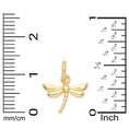 Load image into Gallery viewer, Solid Gold Dragonfly Charm- 10k or 14k
