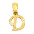 Load image into Gallery viewer, 10k/14k Solid Gold Initial Pendant - Personalized Jewelry for Necklace
