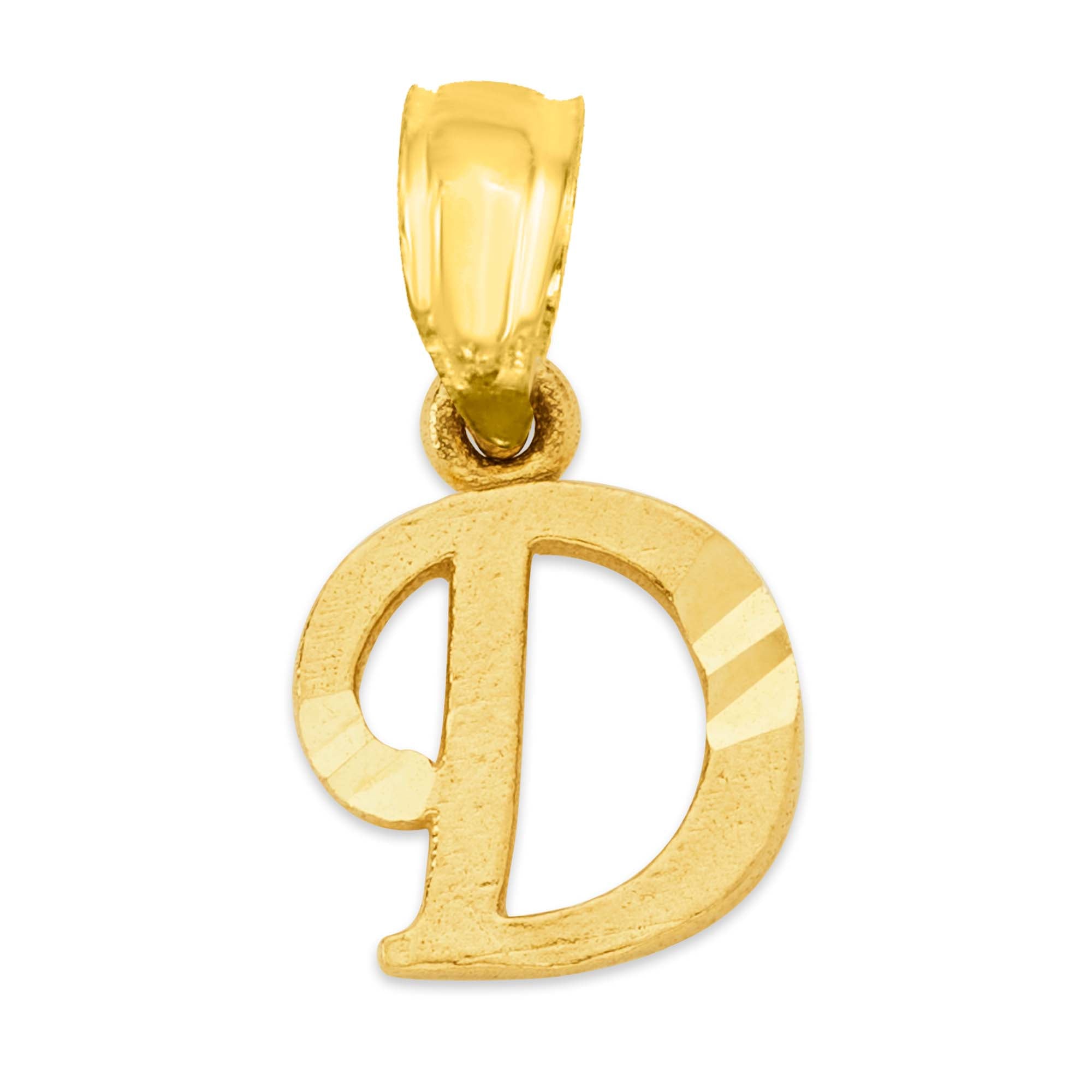 10k/14k Solid Gold Initial Pendant - Personalized Jewelry for Necklace