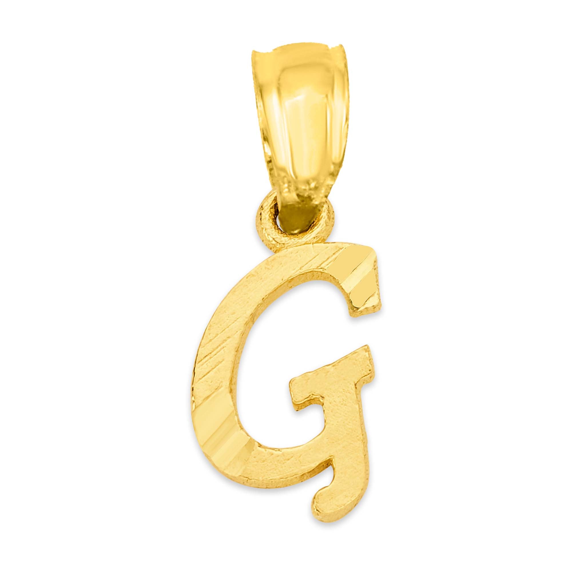 10k/14k Solid Gold Initial Pendant - Personalized Jewelry for Necklace