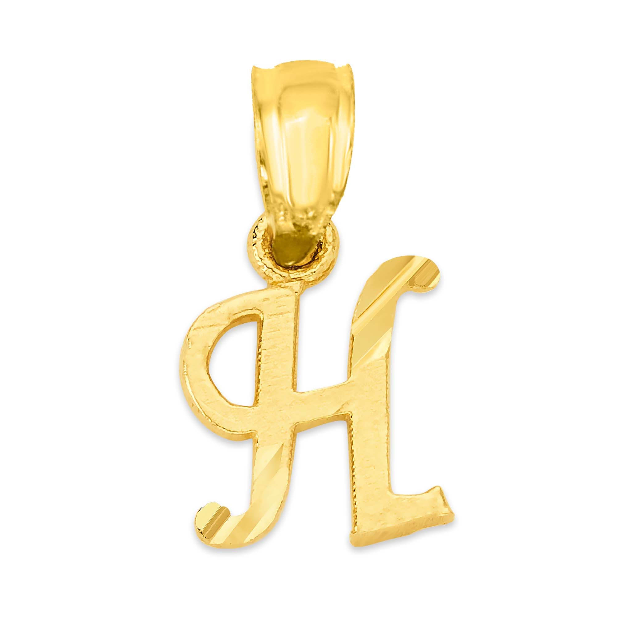 10k/14k Solid Gold Initial Pendant - Personalized Jewelry for Necklace