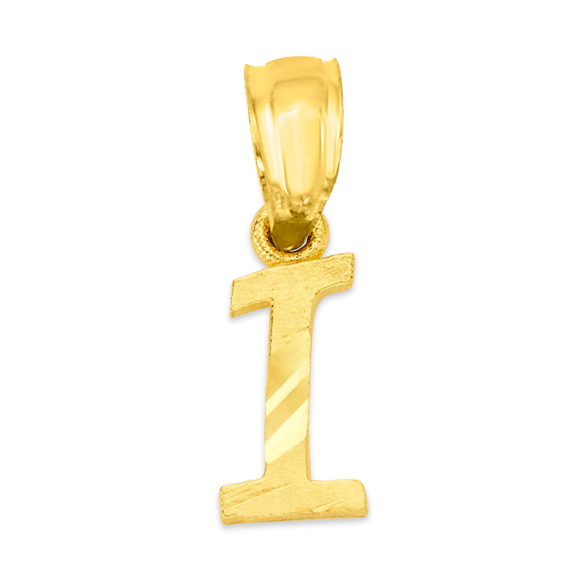 10k/14k Solid Gold Initial Pendant - Personalized Jewelry for Necklace