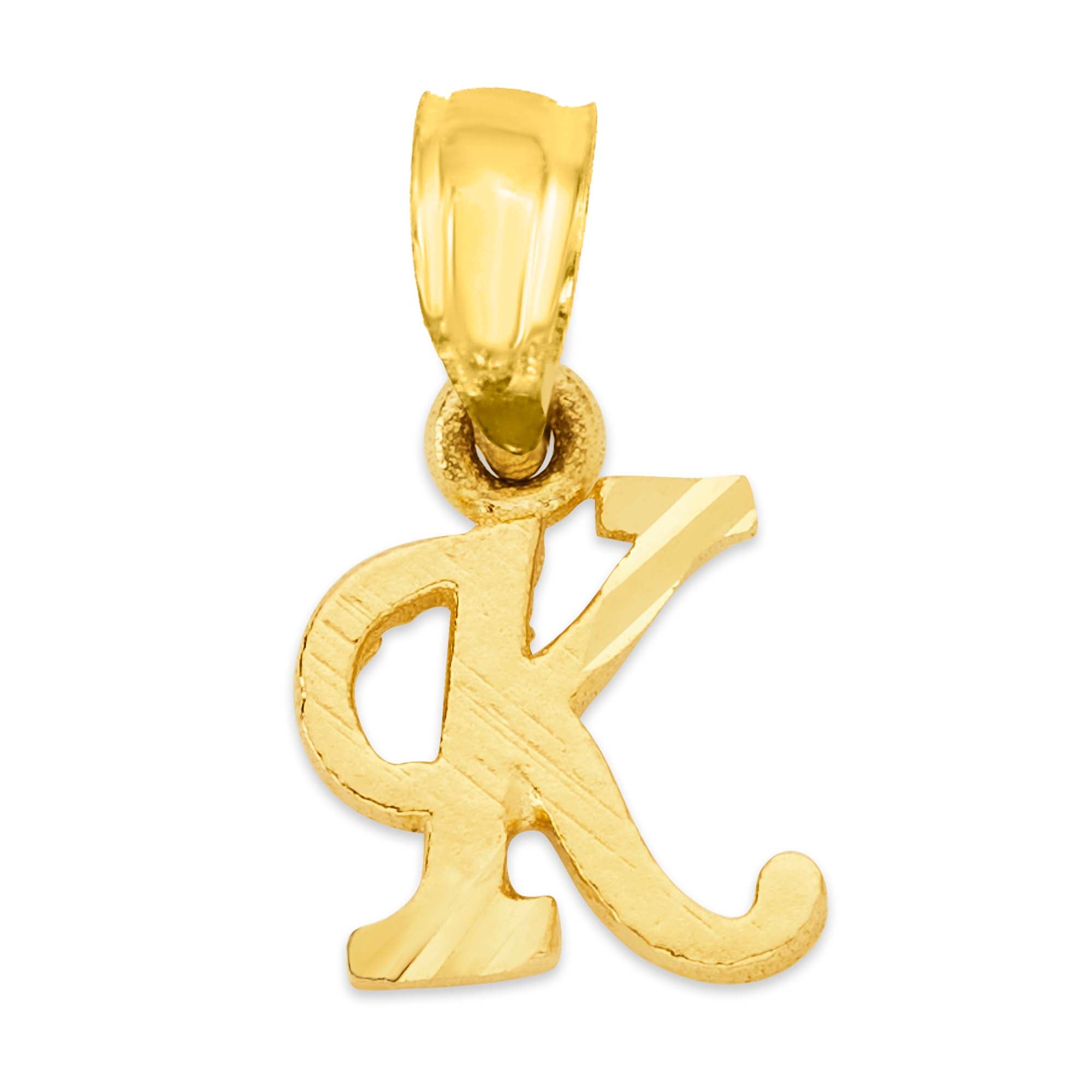 10k/14k Solid Gold Initial Pendant - Personalized Jewelry for Necklace