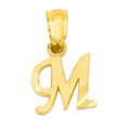 Load image into Gallery viewer, 10k/14k Solid Gold Initial Pendant - Personalized Jewelry for Necklace
