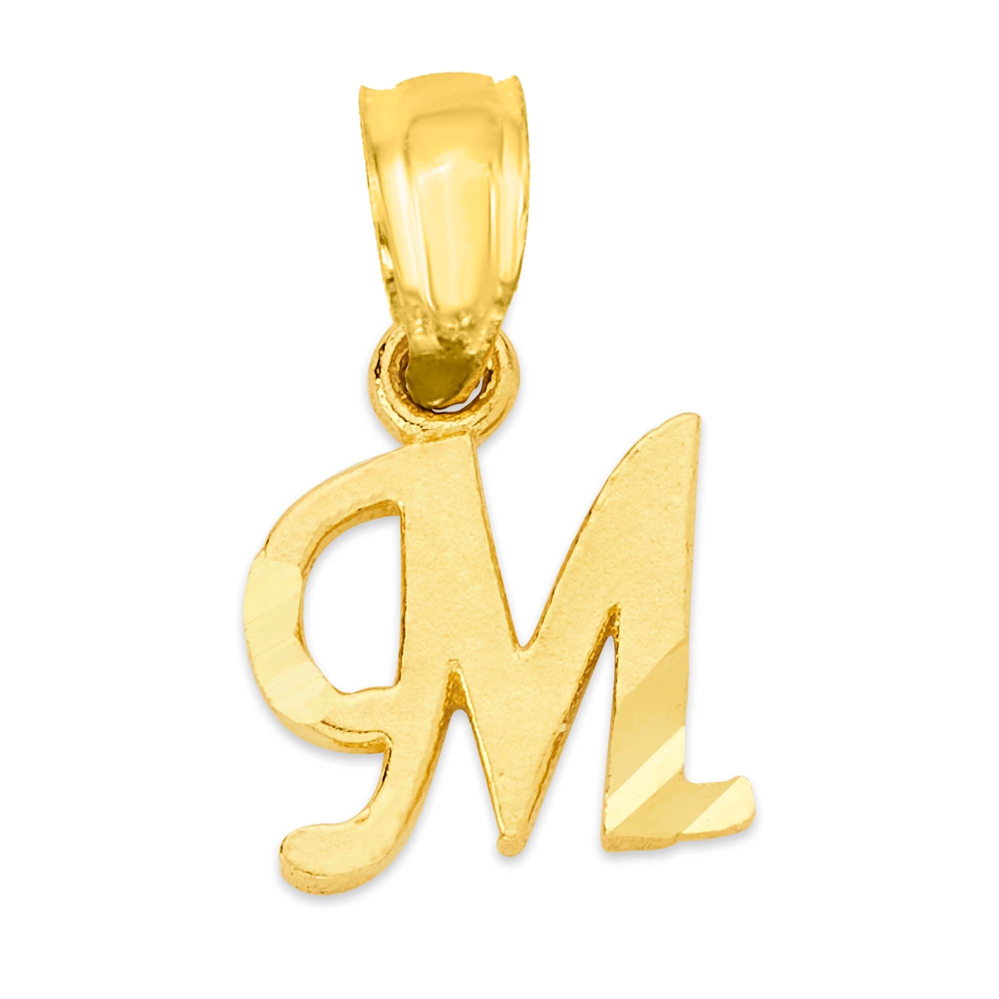10k/14k Solid Gold Initial Pendant - Personalized Jewelry for Necklace