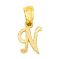 Load image into Gallery viewer, 10k/14k Solid Gold Initial Pendant - Personalized Jewelry for Necklace
