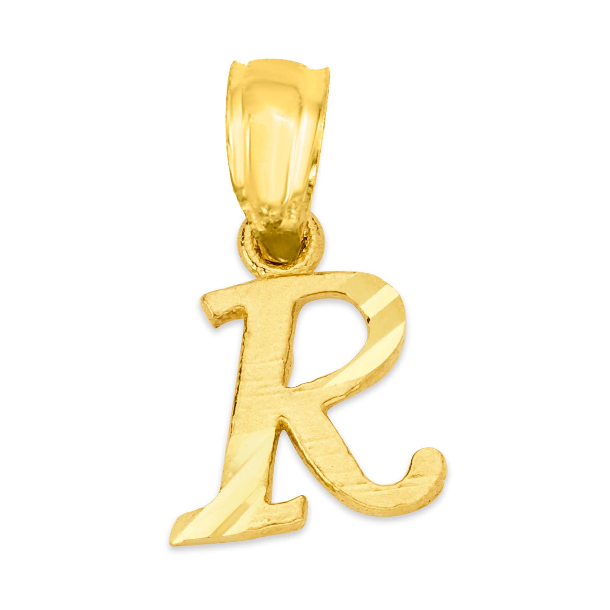 10k/14k Solid Gold Initial Pendant - Personalized Jewelry for Necklace