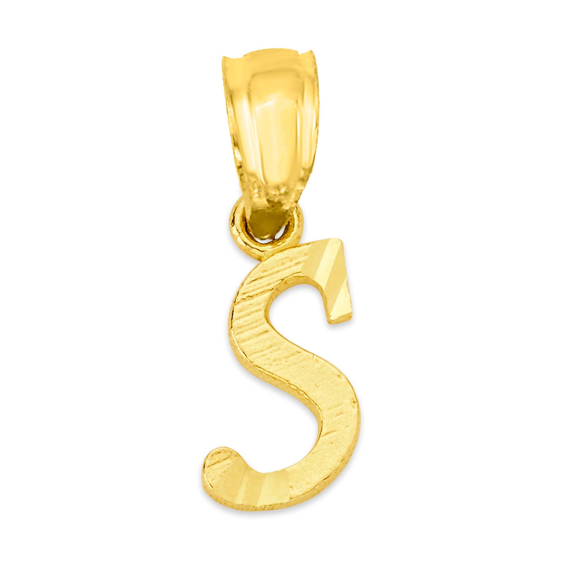 10k/14k Solid Gold Initial Pendant - Personalized Jewelry for Necklace
