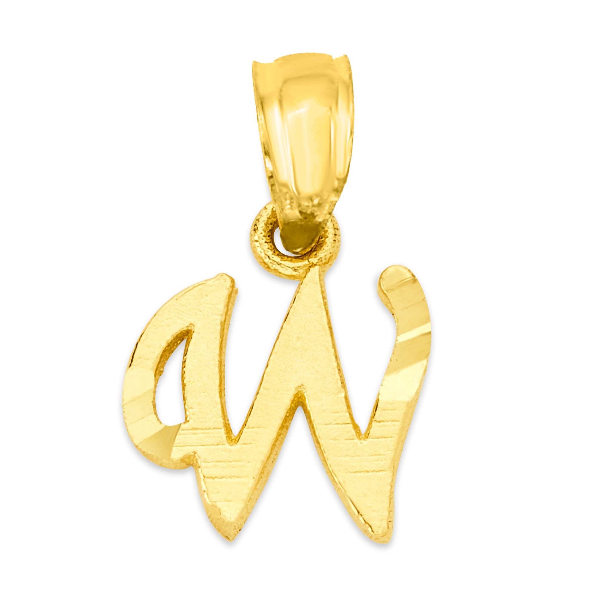 10k/14k Solid Gold Initial Pendant - Personalized Jewelry for Necklace