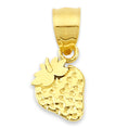 Load image into Gallery viewer, Solid Gold Strawberry Pendant - 10k or 14k
