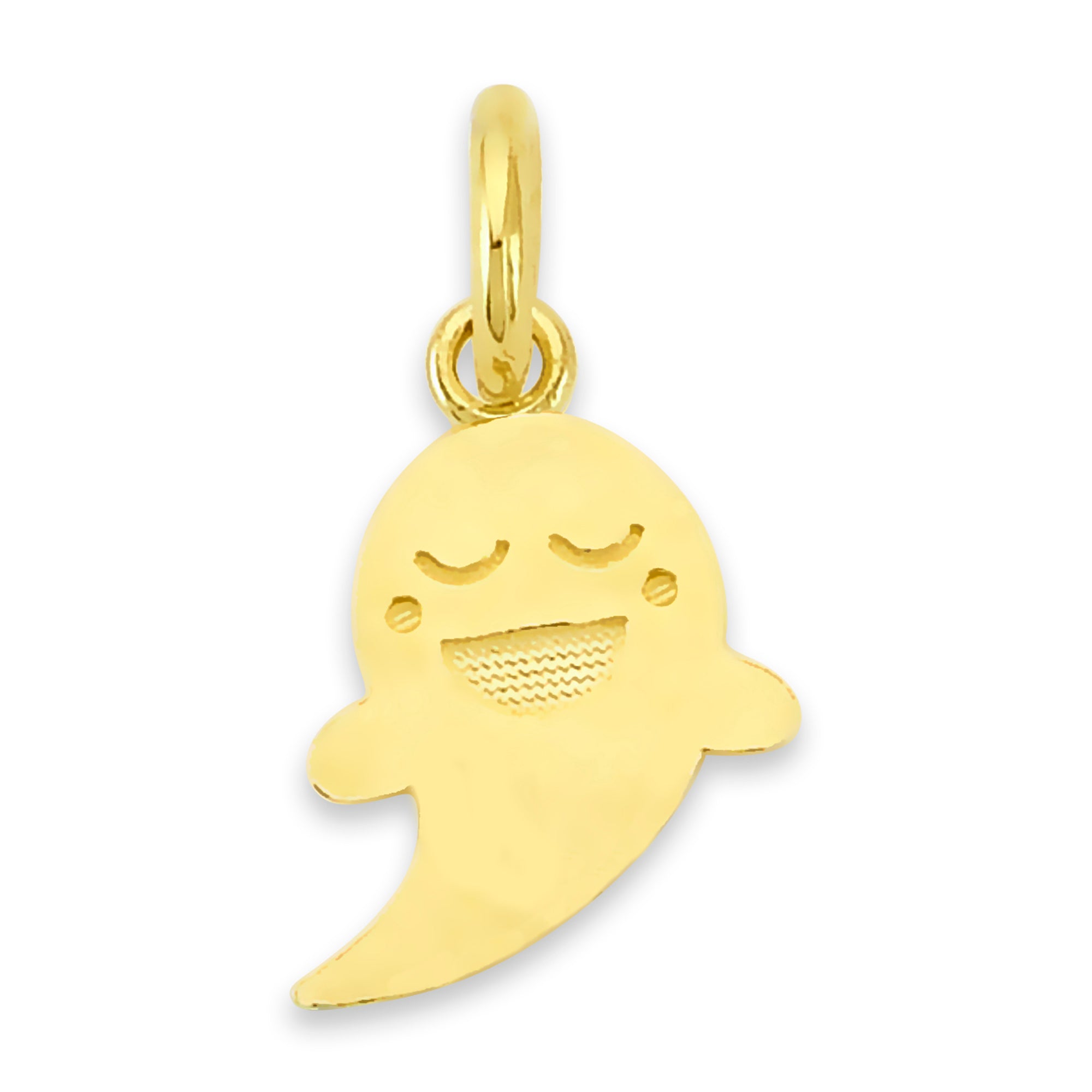 Solid Gold Ghost Charm- 10k or 14k