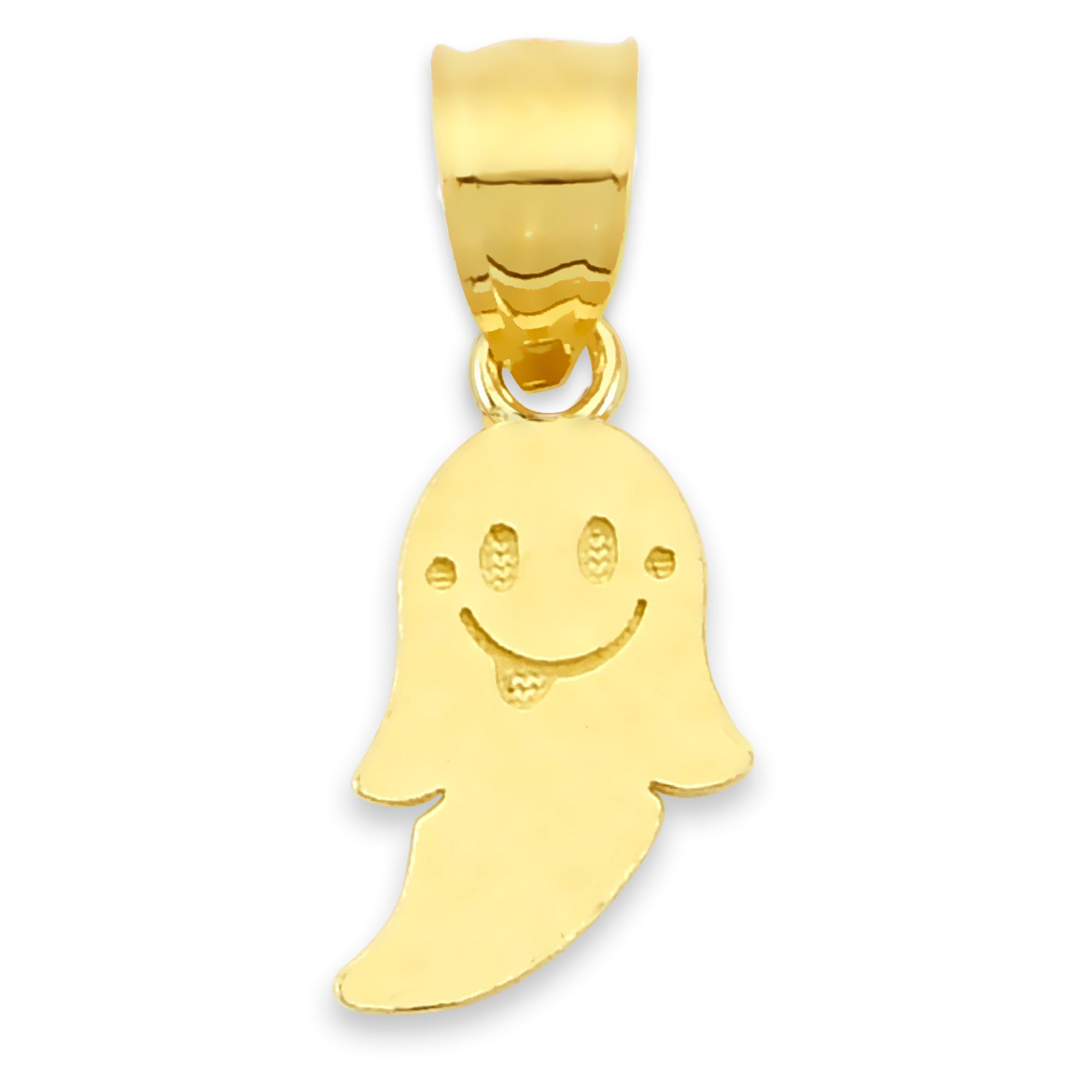 Solid Gold Ghost Pendant - 10k or 14k