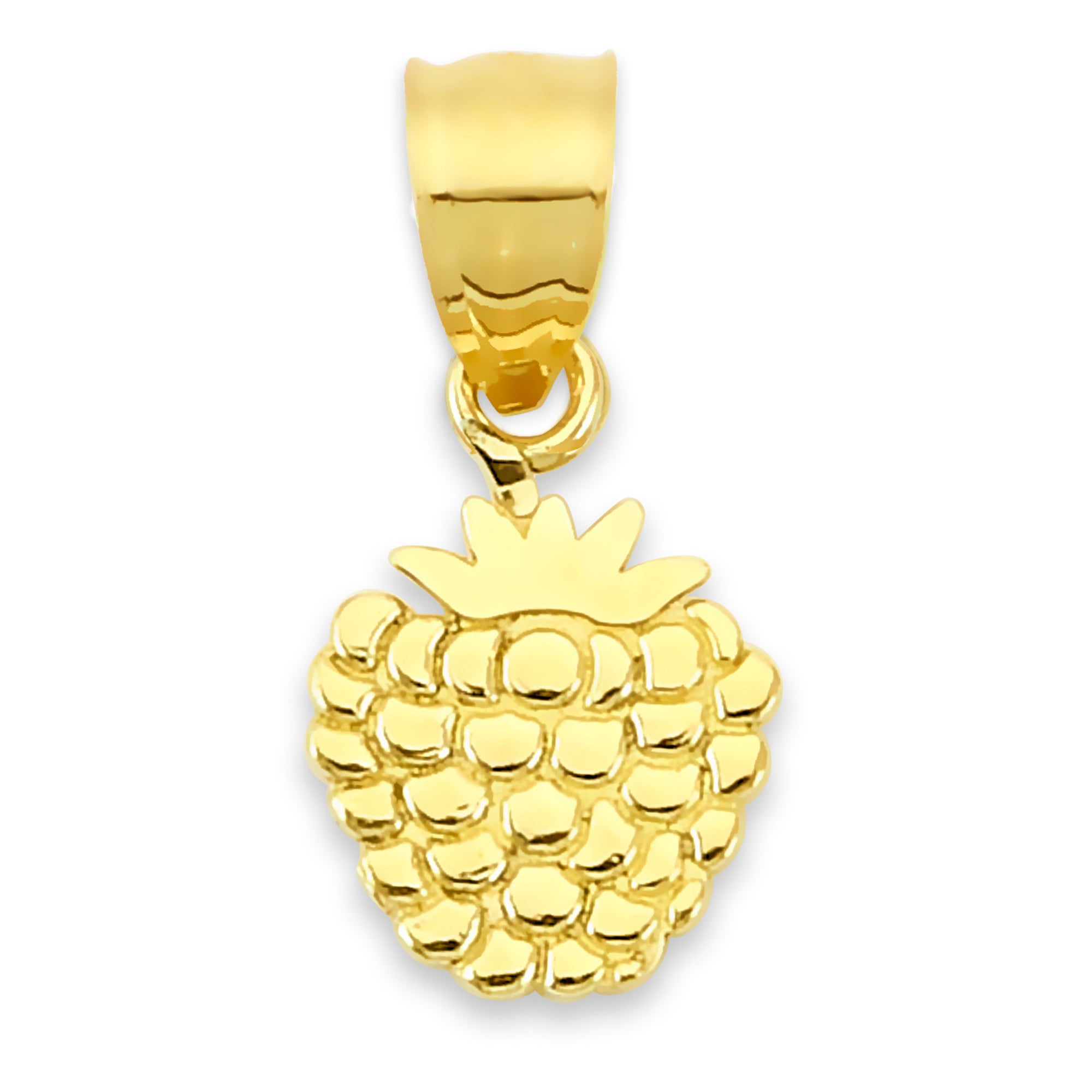 Solid Gold Raspberry Pendant - 10k or 14k