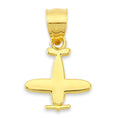 Load image into Gallery viewer, Solid Gold Airplane Pendant - 10k or 14k
