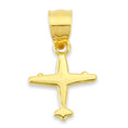 Load image into Gallery viewer, Solid Gold Airplane Pendant - 10k or 14k
