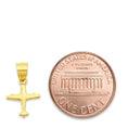 Load image into Gallery viewer, Solid Gold Airplane Pendant - 10k or 14k
