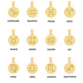 Load image into Gallery viewer, Solid Gold Zodiac Sign Pendant - 10k or 14k
