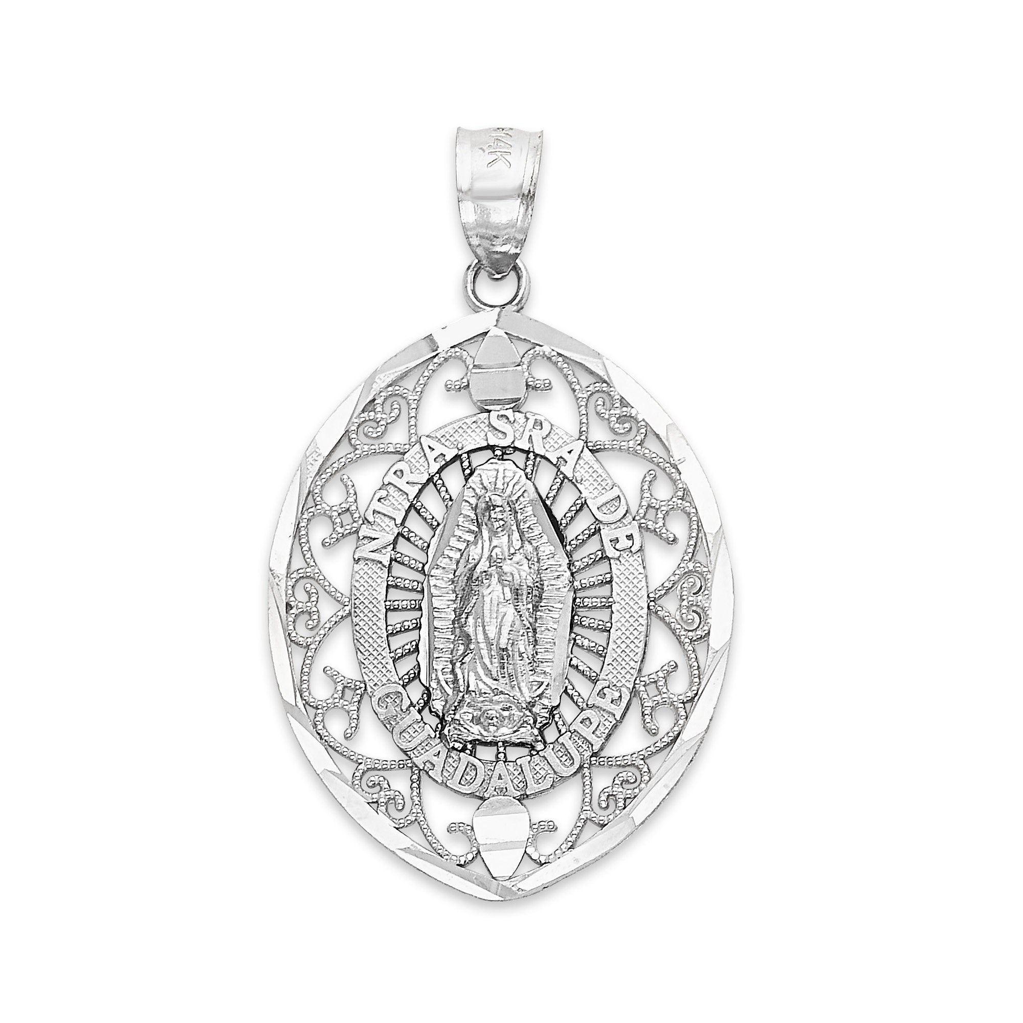 925 Sterling Silver Guadalupe Pendant
